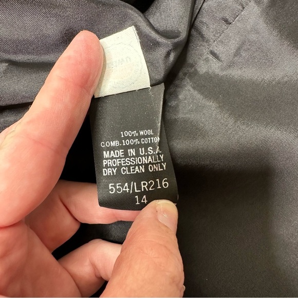 Vintage Lillie Rubin Pure Wool Gold Button Lined Blazer Jacket Union Made USA - Picture 8 of 8